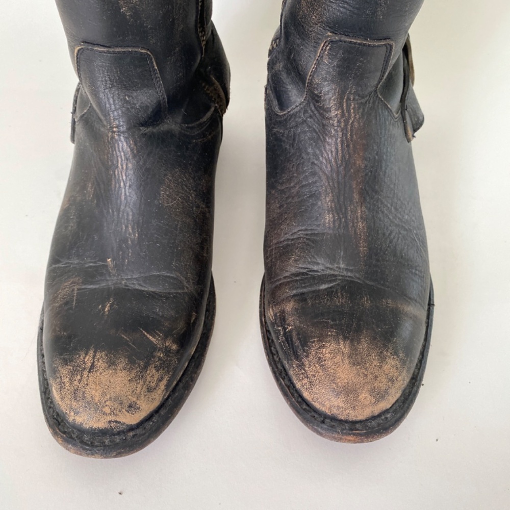Matisse Distressed Leather Riding Boots - Picture 6 of 11